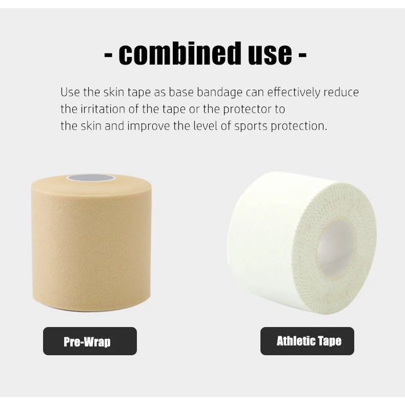 Pre Wrap Tape Athletic Foam Underwrap PU foam bandage Film Sports Wrap Elbow Knee Pads Headbands for Hair