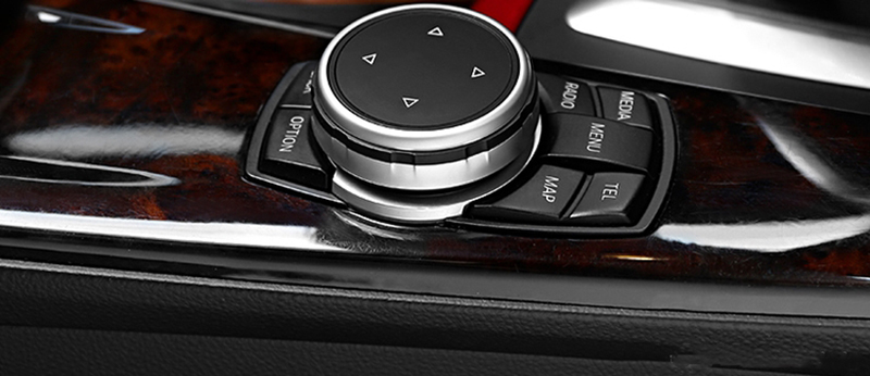 Car Multimedia Buttons Cover Stickers Knob Cover For BMW 1 3 5 Series X3 X5 X6 F30 F10 F25 E71 E84 E90 E70 E60 F20 E91 E92 E93