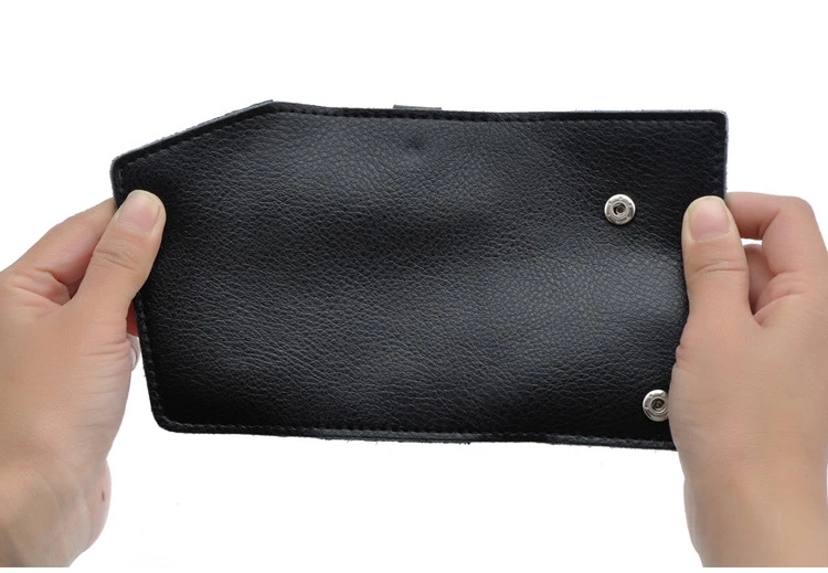 Genuine Leather Keychain Men Women Key Holder Organizer Pouch Cow Split Car Key Wallet Housekeeper Key Case Mini Card Bag
