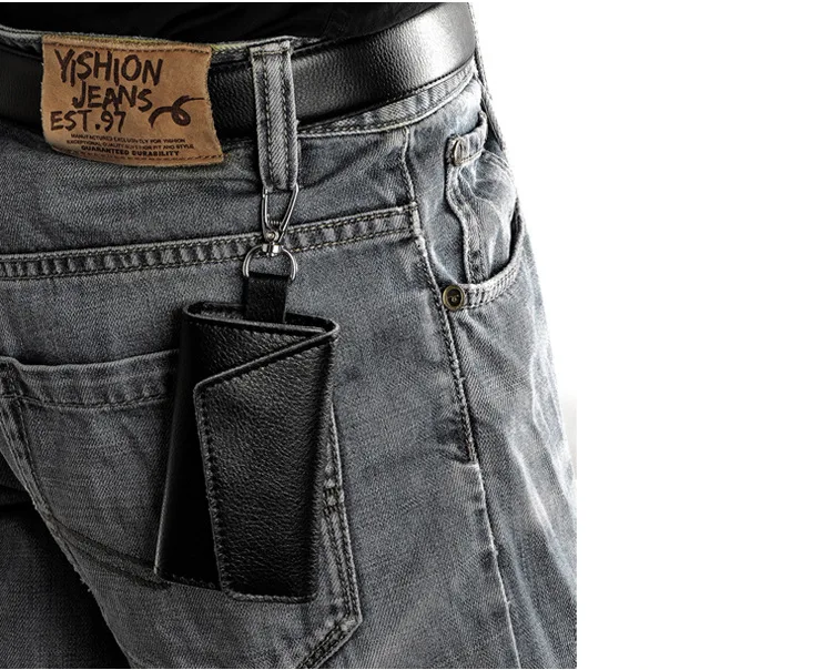 Genuine Leather Keychain Men Women Key Holder Organizer Pouch Cow Split Car Key Wallet Housekeeper Key Case Mini Card Bag