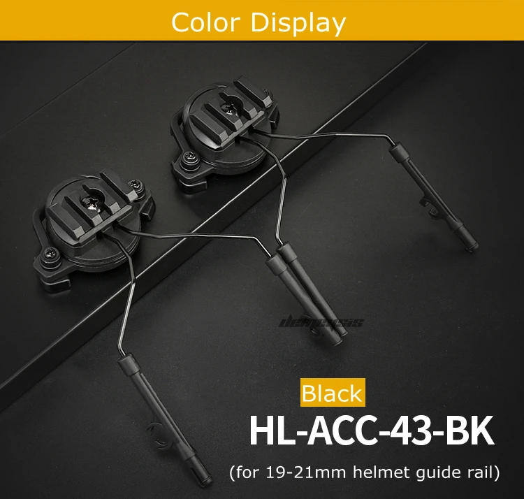 Tactical Helmet Accessories Airsoft Headset Holder Fast Helmets Rail Adapter Set Adjustable Rail Suspension Bracket