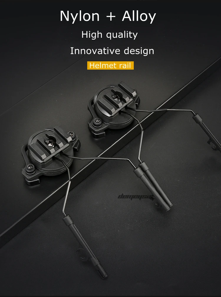 Tactical Helmet Accessories Airsoft Headset Holder Fast Helmets Rail Adapter Set Adjustable Rail Suspension Bracket