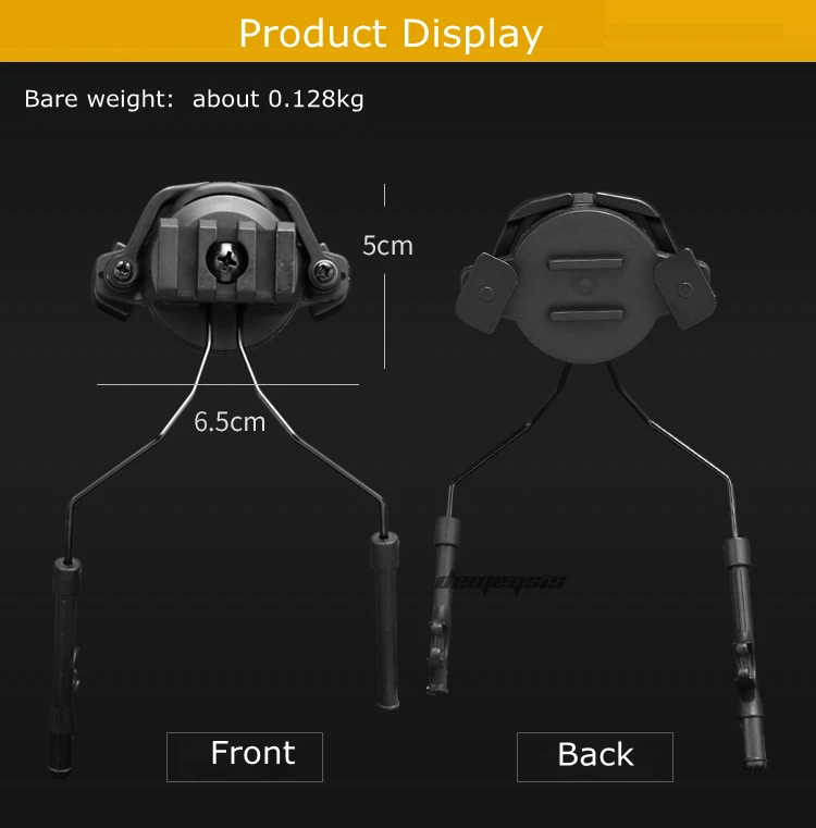 Tactical Helmet Accessories Airsoft Headset Holder Fast Helmets Rail Adapter Set Adjustable Rail Suspension Bracket