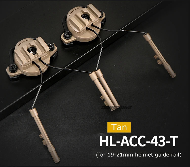 Tactical Helmet Accessories Airsoft Headset Holder Fast Helmets Rail Adapter Set Adjustable Rail Suspension Bracket