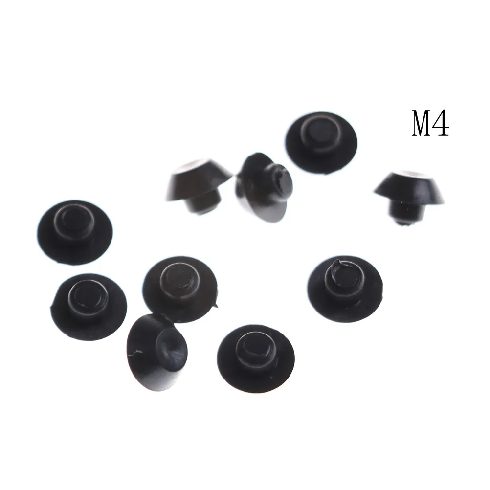 10PCS M5-24 Practical Black Hex Socket Fasteners Screws Covers Caps Allen Bolt Screw Nut Round Head Cover Cap Protector