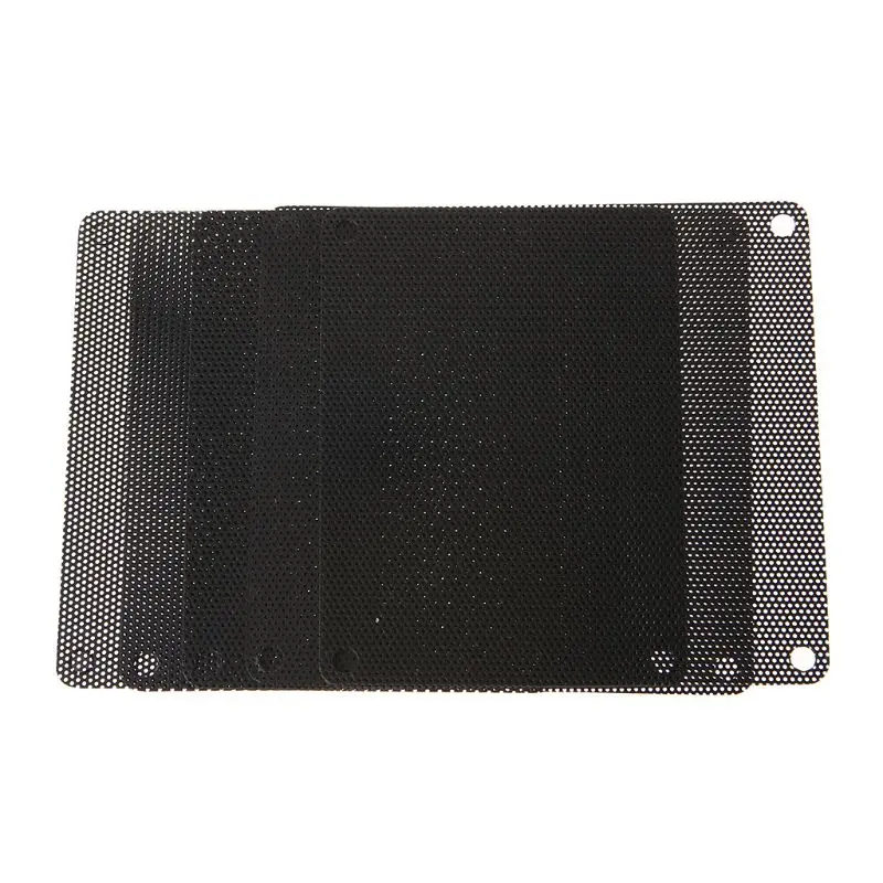5Pcs/set 40/50/60/70/80/90mm PVC Fan Dust Filter PC Dustproof Case Cuttable Computer Mesh Cover Mesh Black
