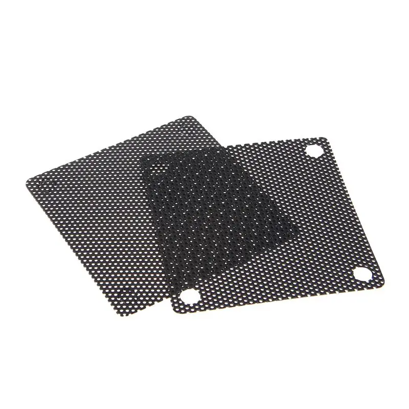 5Pcs/set 40/50/60/70/80/90mm PVC Fan Dust Filter PC Dustproof Case Cuttable Computer Mesh Cover Mesh Black