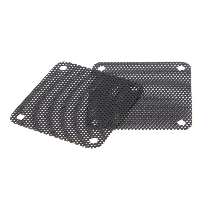 5Pcs/set 40/50/60/70/80/90mm PVC Fan Dust Filter PC Dustproof Case Cuttable Computer Mesh Cover Mesh Black