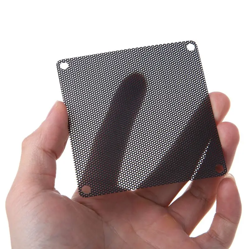 5Pcs/set 40/50/60/70/80/90mm PVC Fan Dust Filter PC Dustproof Case Cuttable Computer Mesh Cover Mesh Black