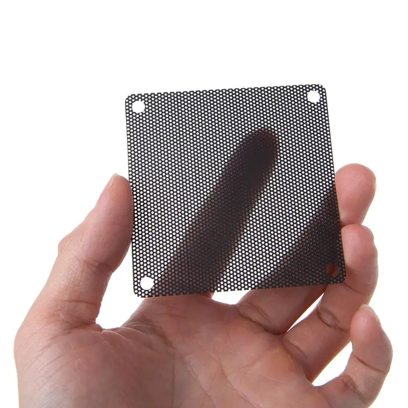 5Pcs/set 40/50/60/70/80/90mm PVC Fan Dust Filter PC Dustproof Case Cuttable Computer Mesh Cover Mesh Black