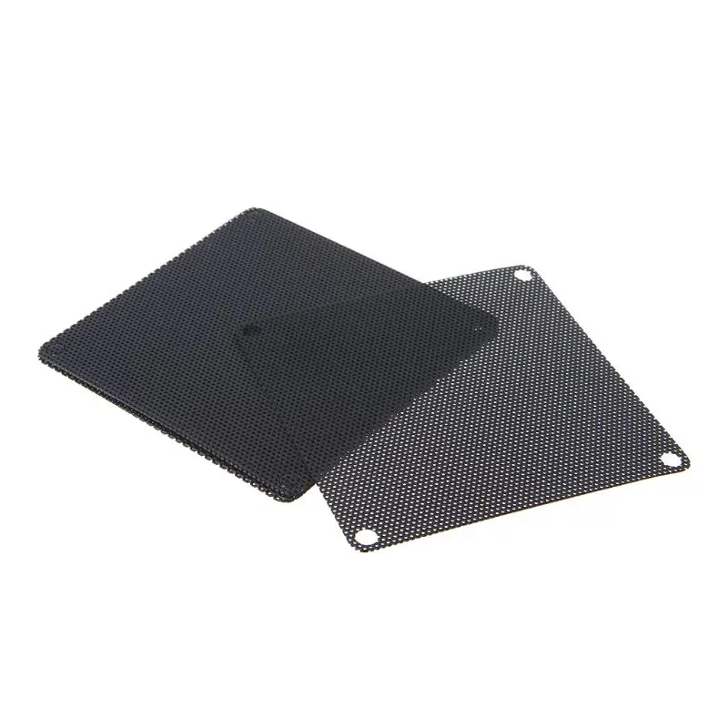 5Pcs/set 40/50/60/70/80/90mm PVC Fan Dust Filter PC Dustproof Case Cuttable Computer Mesh Cover Mesh Black