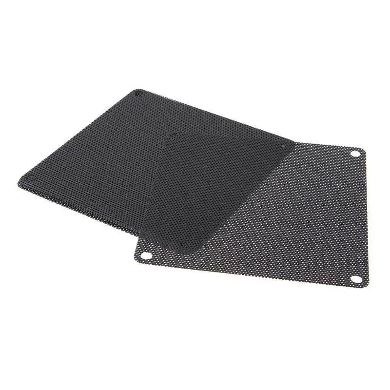 5Pcs/set 40/50/60/70/80/90mm PVC Fan Dust Filter PC Dustproof Case Cuttable Computer Mesh Cover Mesh Black