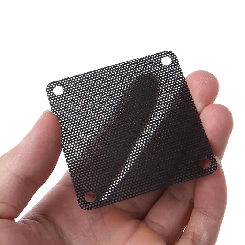 5Pcs/set 40/50/60/70/80/90mm PVC Fan Dust Filter PC Dustproof Case Cuttable Computer Mesh Cover Mesh Black