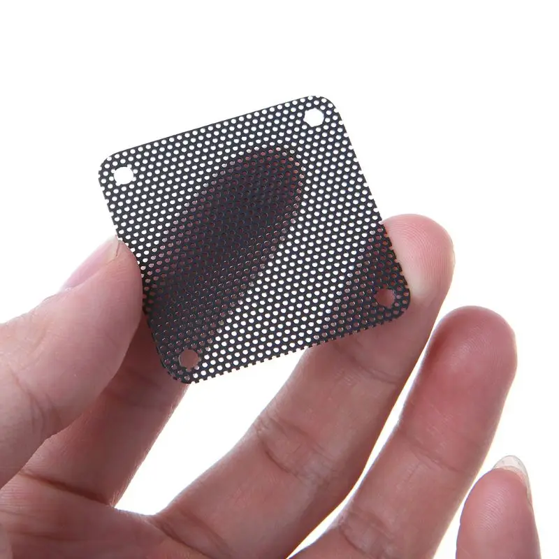 5Pcs/set 40/50/60/70/80/90mm PVC Fan Dust Filter PC Dustproof Case Cuttable Computer Mesh Cover Mesh Black