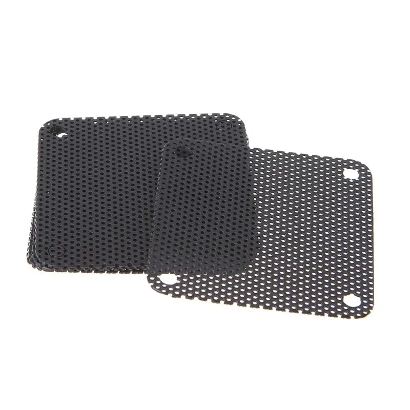 5Pcs/set 40/50/60/70/80/90mm PVC Fan Dust Filter PC Dustproof Case Cuttable Computer Mesh Cover Mesh Black