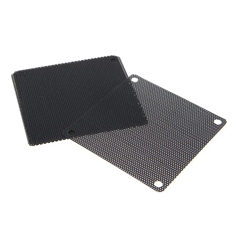 5Pcs/set 40/50/60/70/80/90mm PVC Fan Dust Filter PC Dustproof Case Cuttable Computer Mesh Cover Mesh Black
