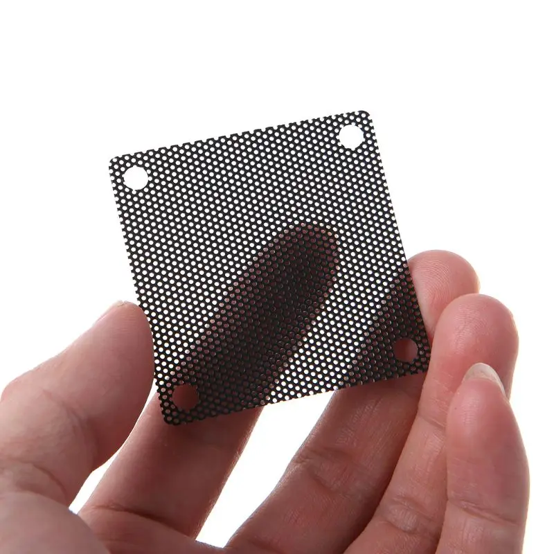 5Pcs/set 40/50/60/70/80/90mm PVC Fan Dust Filter PC Dustproof Case Cuttable Computer Mesh Cover Mesh Black
