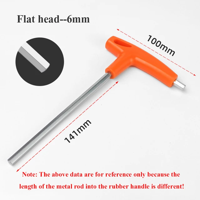 1/4/8PCS Flat/Ball Head Hex Key Allen Wrench Hand Tool T-Handle Hex Key Wrench Ball End Allen Hex Key Wrench Spanner
