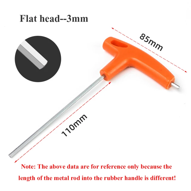 1/4/8PCS Flat/Ball Head Hex Key Allen Wrench Hand Tool T-Handle Hex Key Wrench Ball End Allen Hex Key Wrench Spanner