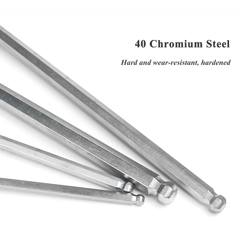 1/4/8PCS Flat/Ball Head Hex Key Allen Wrench Hand Tool T-Handle Hex Key Wrench Ball End Allen Hex Key Wrench Spanner