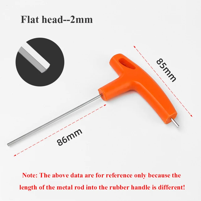 1/4/8PCS Flat/Ball Head Hex Key Allen Wrench Hand Tool T-Handle Hex Key Wrench Ball End Allen Hex Key Wrench Spanner