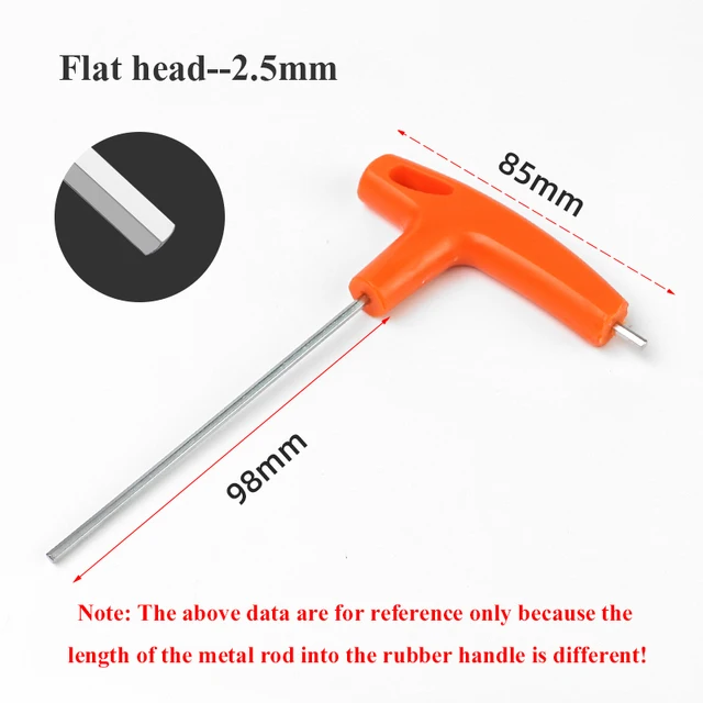 1/4/8PCS Flat/Ball Head Hex Key Allen Wrench Hand Tool T-Handle Hex Key Wrench Ball End Allen Hex Key Wrench Spanner