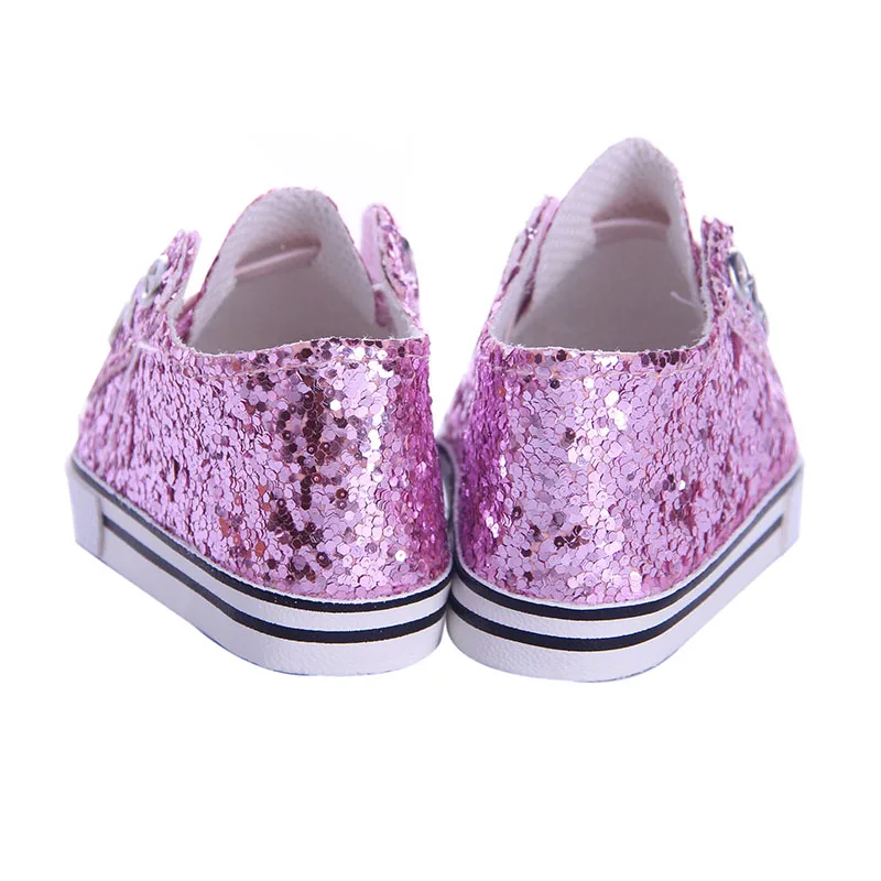 7 cm Doll Shoes For 43cm Baby Doll Clothes Accessories & 18 Inch American Doll Girl's Toy Gift