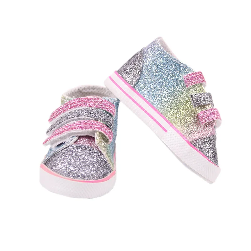 7 cm Doll Shoes For 43cm Baby Doll Clothes Accessories & 18 Inch American Doll Girl's Toy Gift