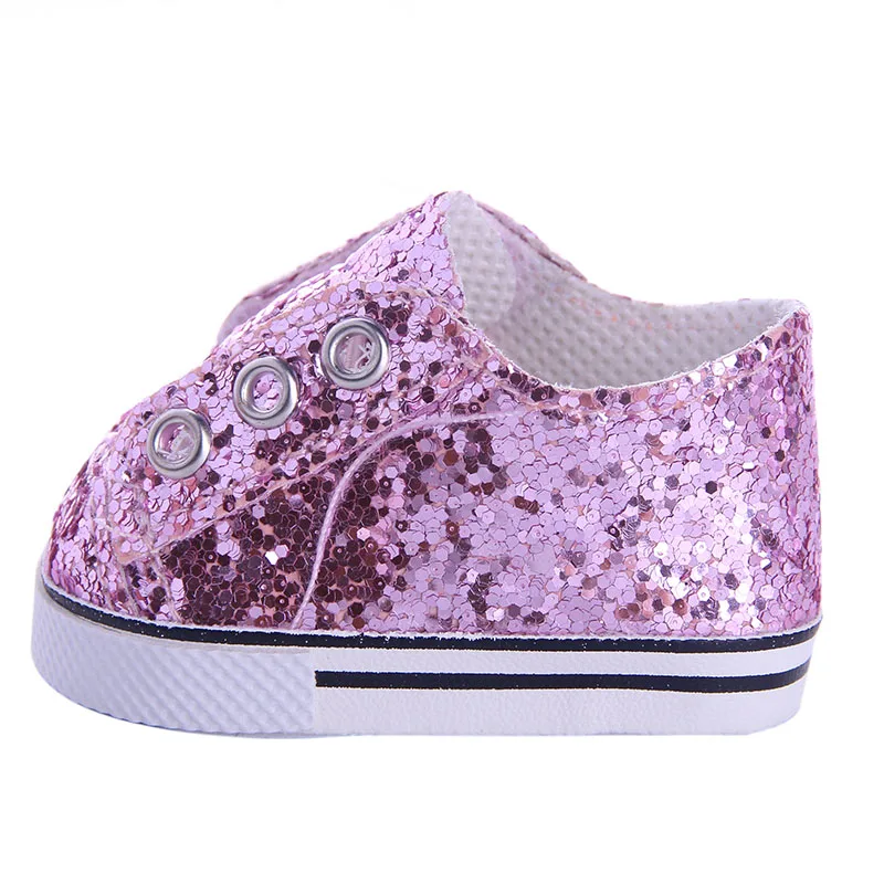 7 cm Doll Shoes For 43cm Baby Doll Clothes Accessories & 18 Inch American Doll Girl's Toy Gift