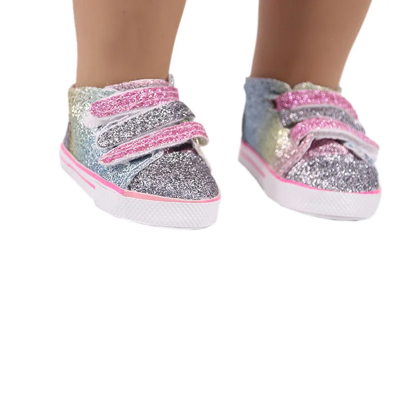 7 cm Doll Shoes For 43cm Baby Doll Clothes Accessories & 18 Inch American Doll Girl's Toy Gift