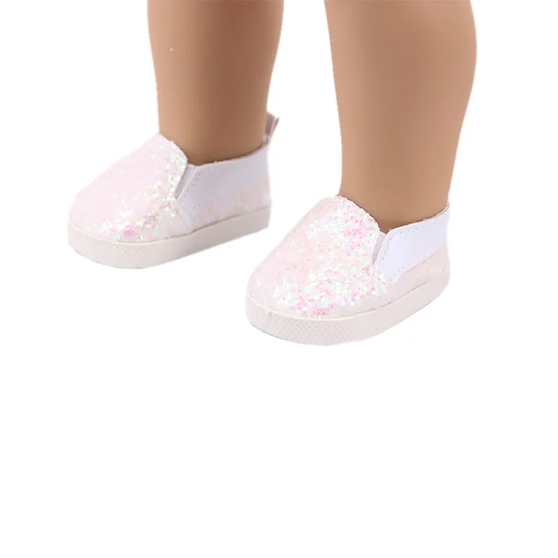 7 cm Doll Shoes For 43cm Baby Doll Clothes Accessories & 18 Inch American Doll Girl's Toy Gift