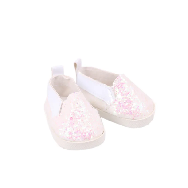 7 cm Doll Shoes For 43cm Baby Doll Clothes Accessories & 18 Inch American Doll Girl's Toy Gift