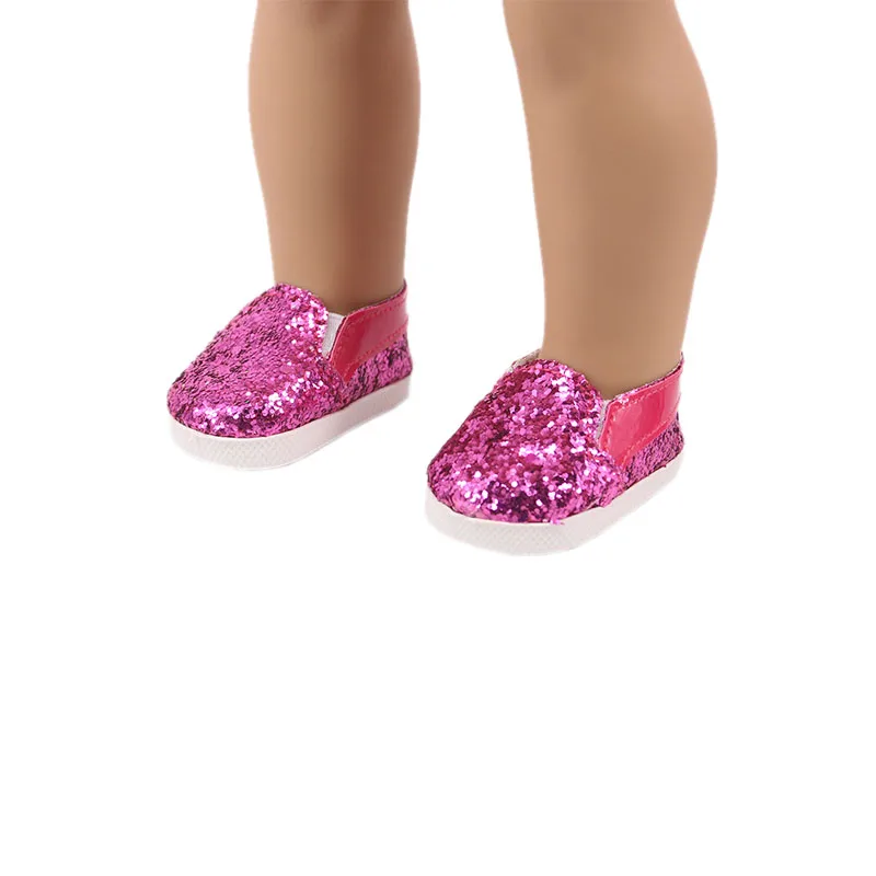 7 cm Doll Shoes For 43cm Baby Doll Clothes Accessories & 18 Inch American Doll Girl's Toy Gift