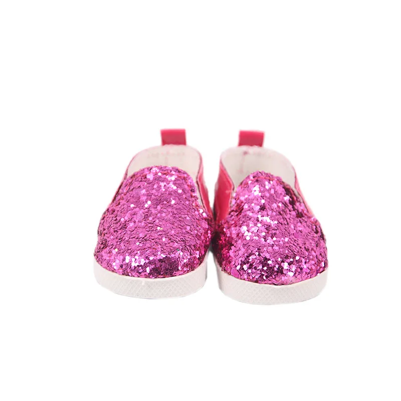 7 cm Doll Shoes For 43cm Baby Doll Clothes Accessories & 18 Inch American Doll Girl's Toy Gift