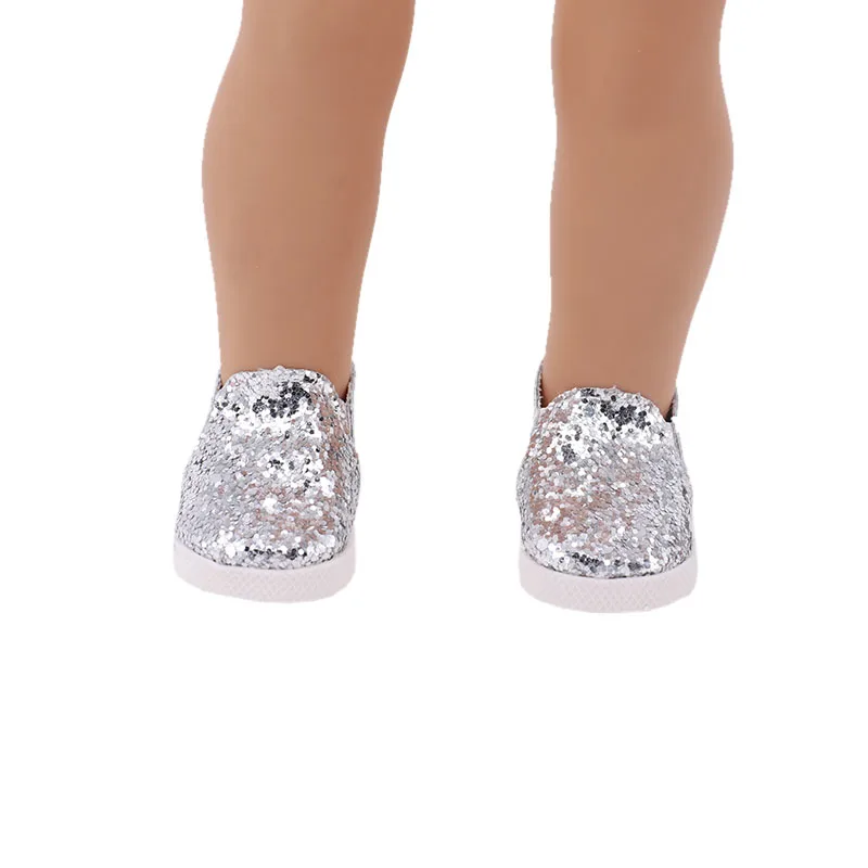 7 cm Doll Shoes For 43cm Baby Doll Clothes Accessories & 18 Inch American Doll Girl's Toy Gift