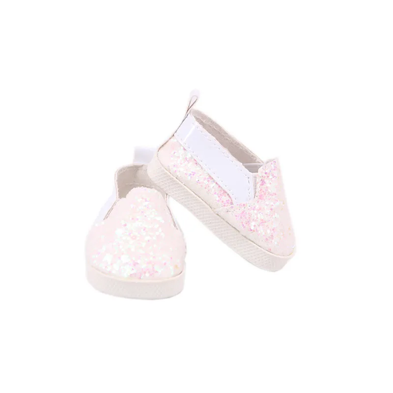7 cm Doll Shoes For 43cm Baby Doll Clothes Accessories & 18 Inch American Doll Girl's Toy Gift