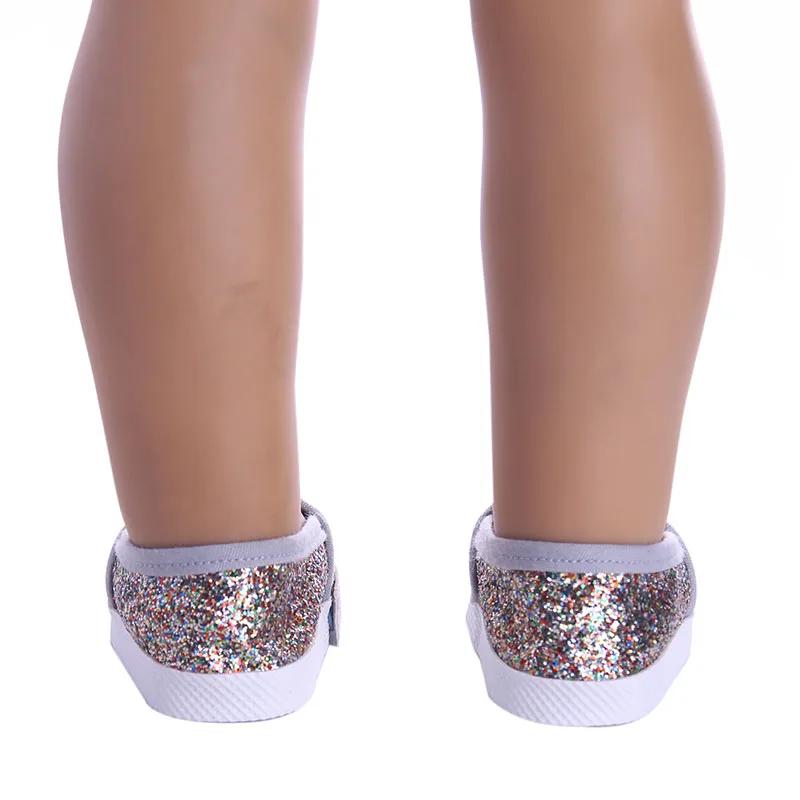 7 cm Doll Shoes For 43cm Baby Doll Clothes Accessories & 18 Inch American Doll Girl's Toy Gift