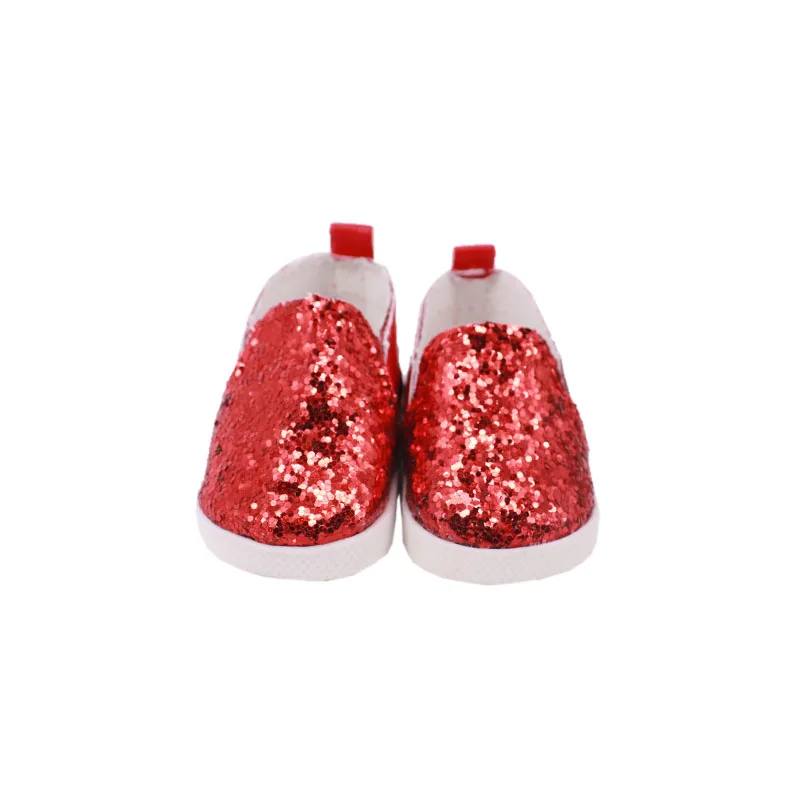 7 cm Doll Shoes For 43cm Baby Doll Clothes Accessories & 18 Inch American Doll Girl's Toy Gift
