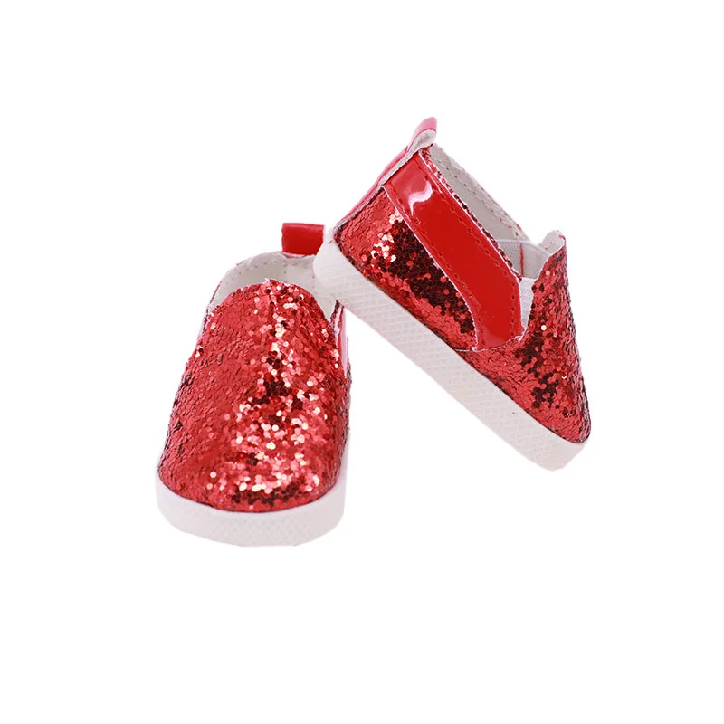 7 cm Doll Shoes For 43cm Baby Doll Clothes Accessories & 18 Inch American Doll Girl's Toy Gift