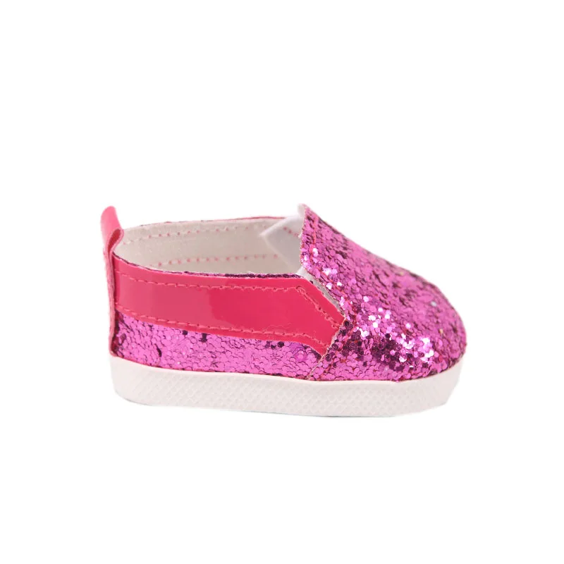 7 cm Doll Shoes For 43cm Baby Doll Clothes Accessories & 18 Inch American Doll Girl's Toy Gift