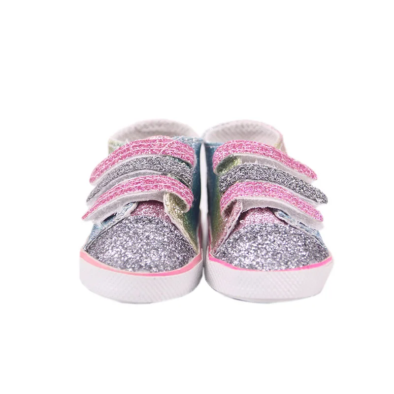 7 cm Doll Shoes For 43cm Baby Doll Clothes Accessories & 18 Inch American Doll Girl's Toy Gift