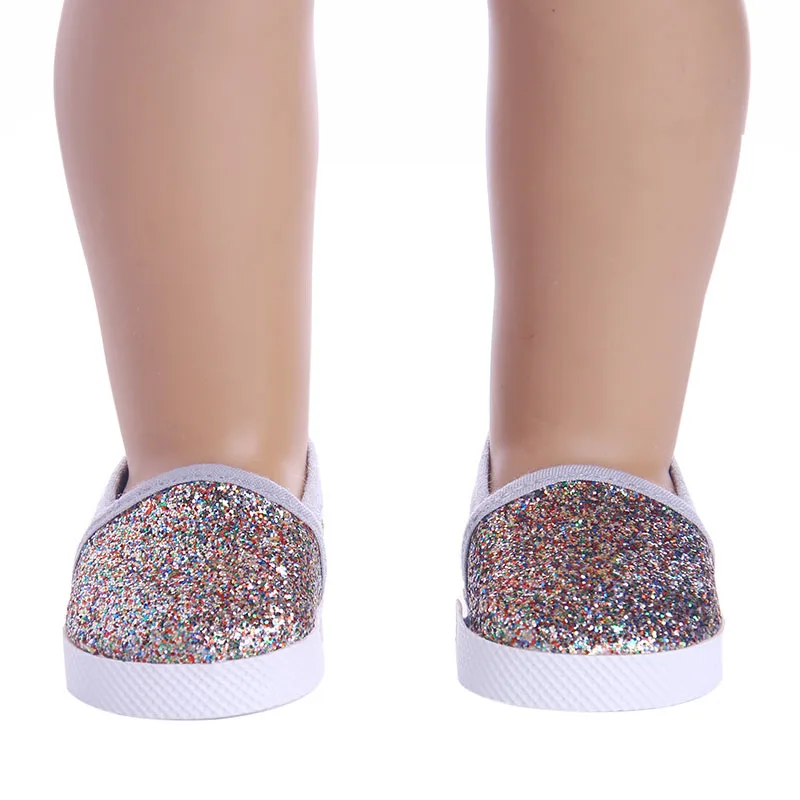 7 cm Doll Shoes For 43cm Baby Doll Clothes Accessories & 18 Inch American Doll Girl's Toy Gift