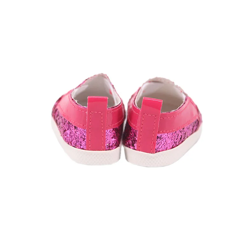 7 cm Doll Shoes For 43cm Baby Doll Clothes Accessories & 18 Inch American Doll Girl's Toy Gift