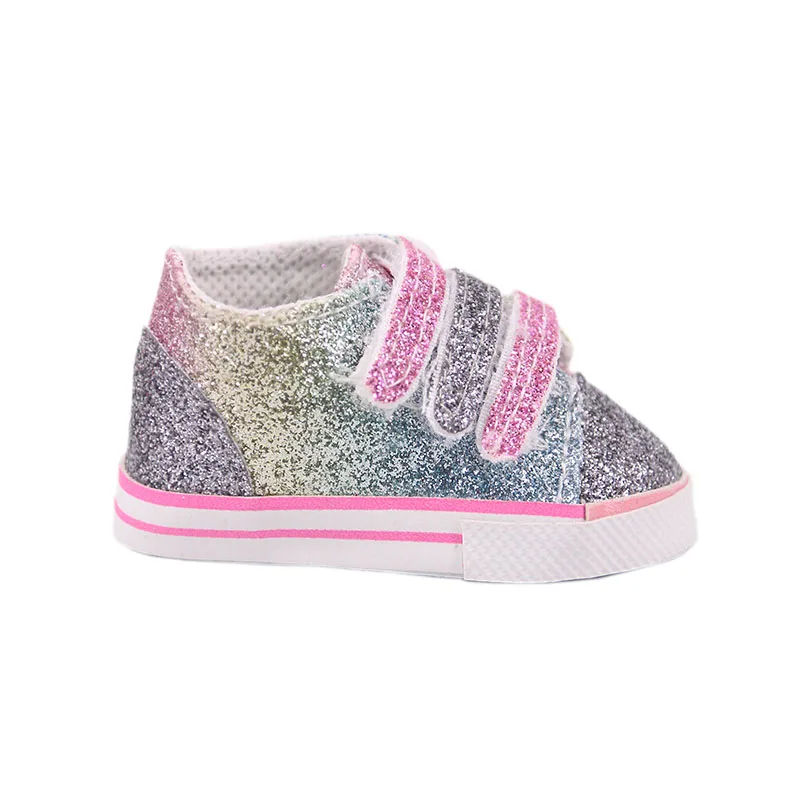 7 cm Doll Shoes For 43cm Baby Doll Clothes Accessories & 18 Inch American Doll Girl's Toy Gift