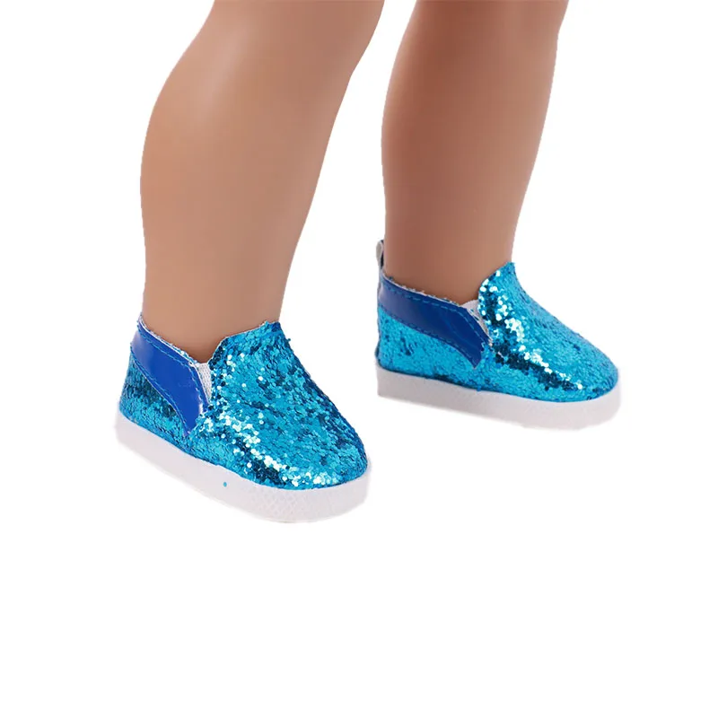 7 cm Doll Shoes For 43cm Baby Doll Clothes Accessories & 18 Inch American Doll Girl's Toy Gift