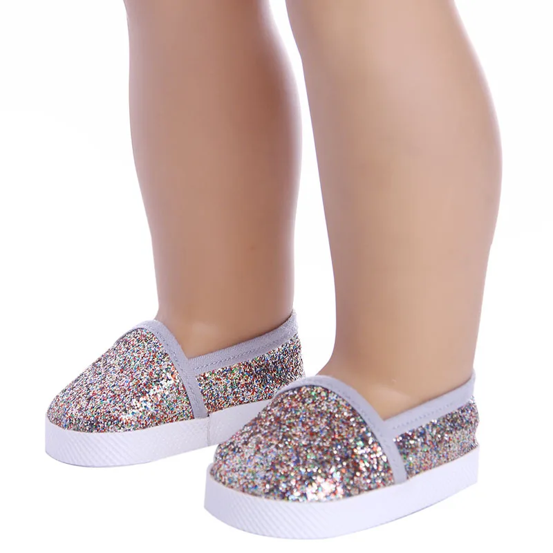 7 cm Doll Shoes For 43cm Baby Doll Clothes Accessories & 18 Inch American Doll Girl's Toy Gift