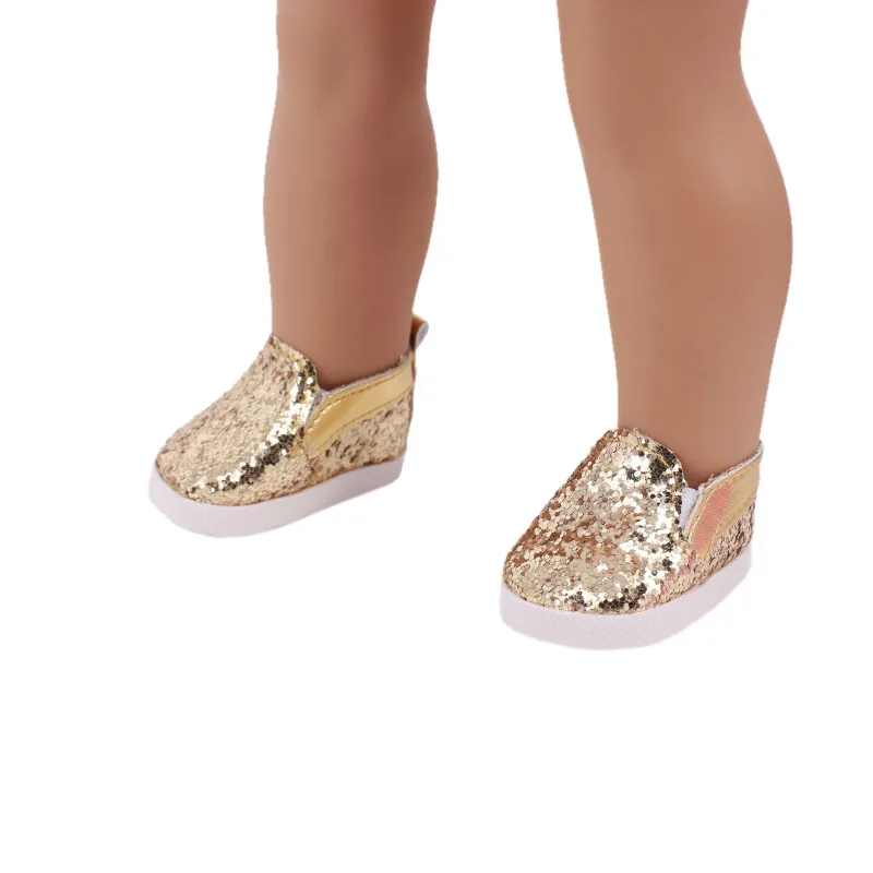 7 cm Doll Shoes For 43cm Baby Doll Clothes Accessories & 18 Inch American Doll Girl's Toy Gift