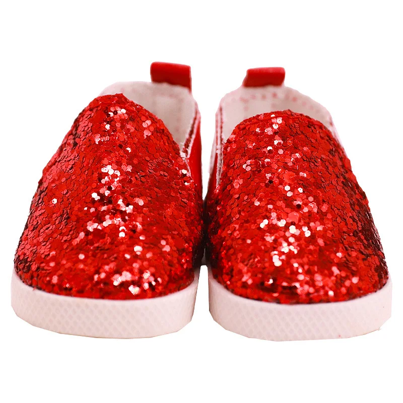7 cm Doll Shoes For 43cm Baby Doll Clothes Accessories & 18 Inch American Doll Girl's Toy Gift