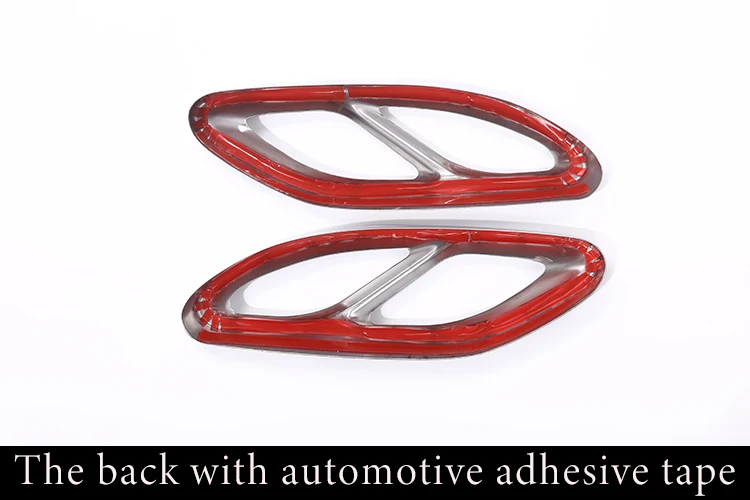 For Mercedes Benz A B C E GLA GLC GLE GLS CLS Class Stainless Steel Car Rear Exhaust Muffler Pipe Cover Trim Tail Throat Frame