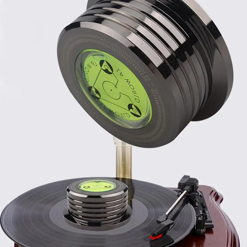 1pcs 60hz for LP Recording Stabilizer Universal Vinyl Record Turntable Aluminum Player With Level Stabilizer Clamp Alloy Weight